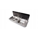 COCINA FREGADERO CAMPER CON TAPA VIDRIO